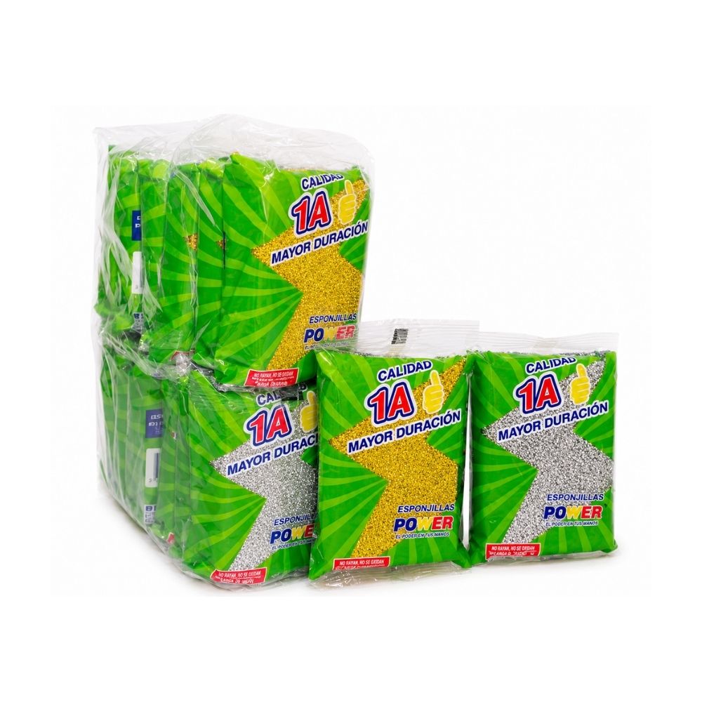 ESPONJILLA ORO PLATA 1A PAQUETE X12
