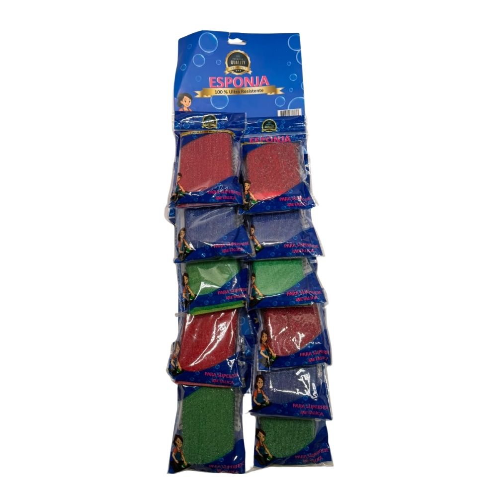 ESPONJILLA ACERADA POWER X12 CARTÓN