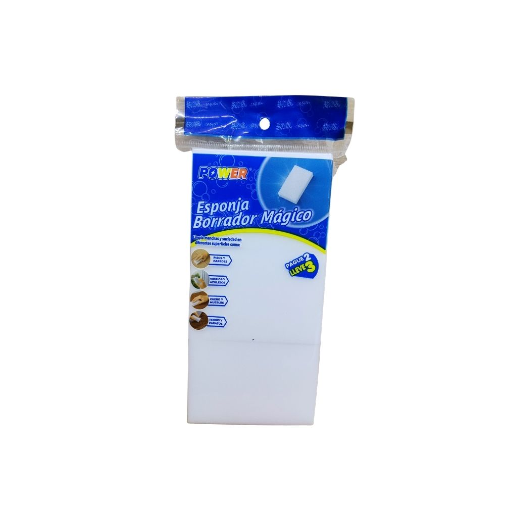 ESPONJA BORRADOR MAGICO POWER PAQUETE X3