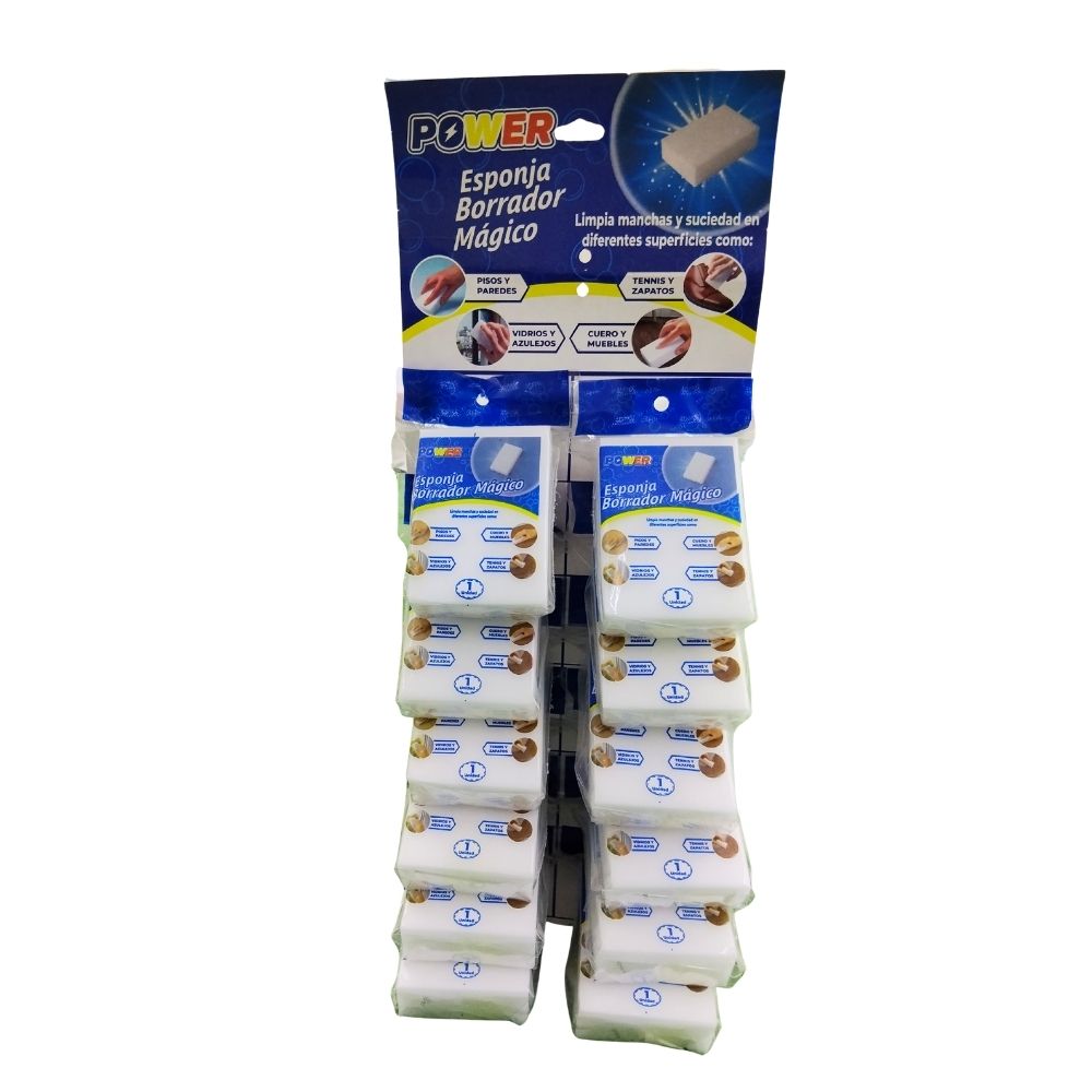 ESPONJA BORRADOR MAGICO POWER CARTÓN X12