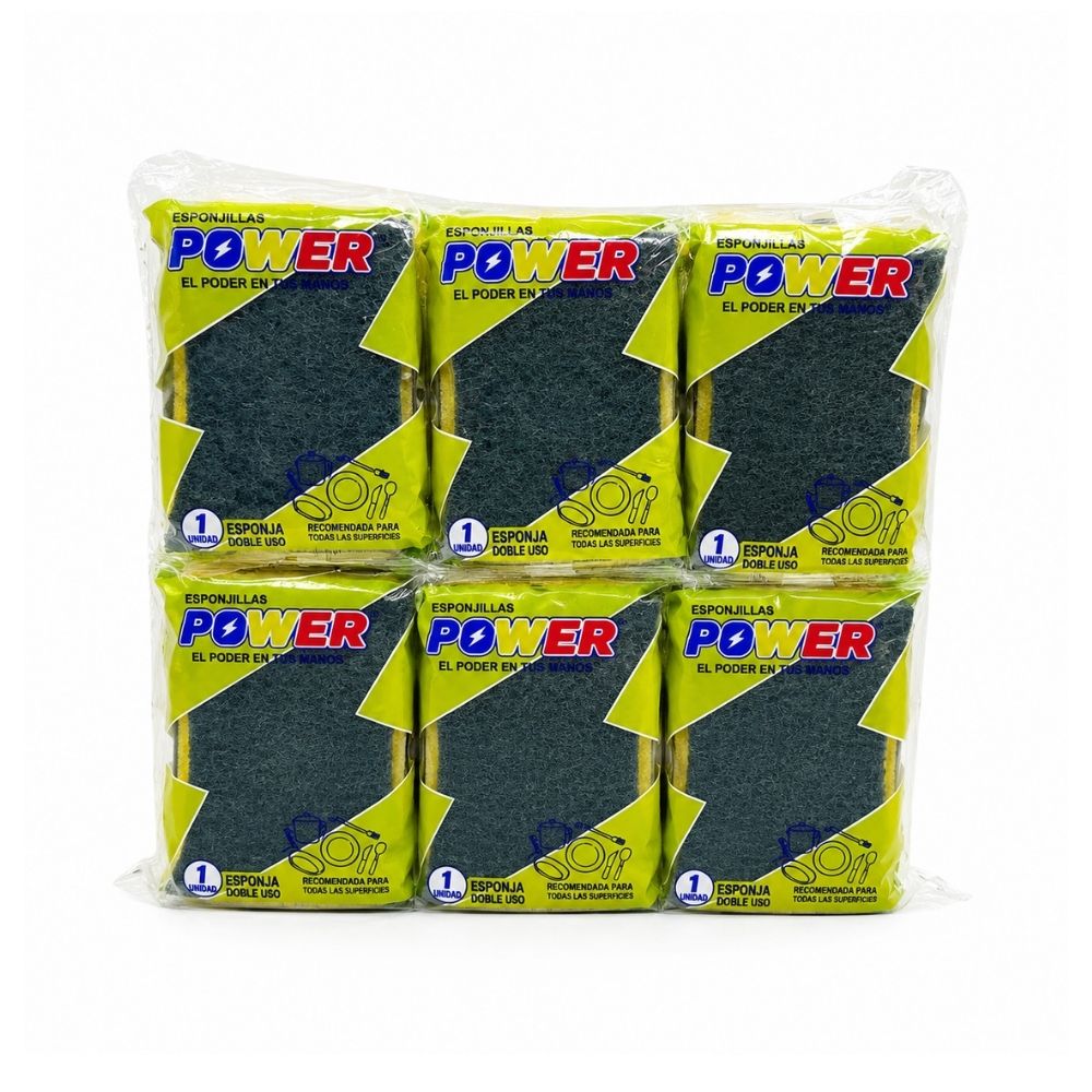ESPONJILLA DOBLE USO 1A 7X10 PAQUETE X12